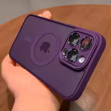 Magnetic Luxury Lens Protector Matte Translucent Case For iPhone